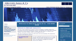 Desktop Screenshot of alderwick-james.co.uk